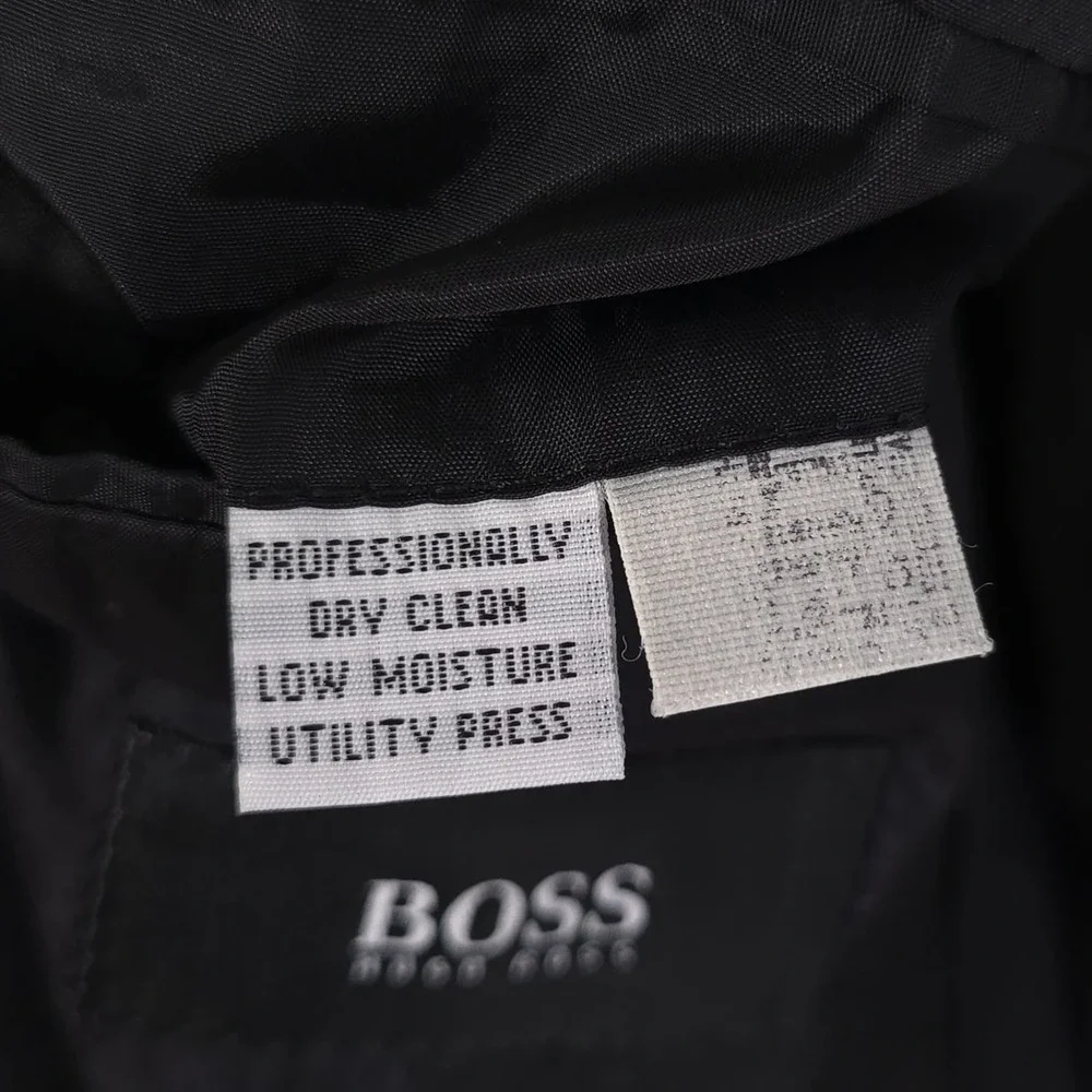 HUGO BOSS Men's Wool Blazer 44R Black Einstein Sigma‎ USA Made Tailored Classic